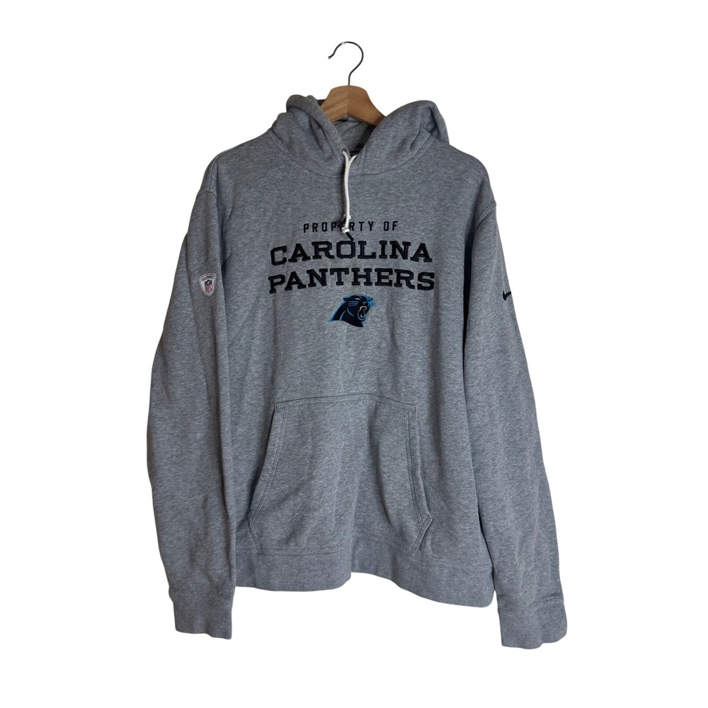 Nike Carolina Panthers Men's NFL Training Pullover Hoodie Gray XL